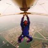 hanging from Bi plane