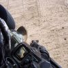 My foot and weapon