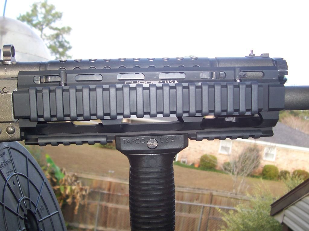 SKS vented handguard fits so well on S12 gas tube.