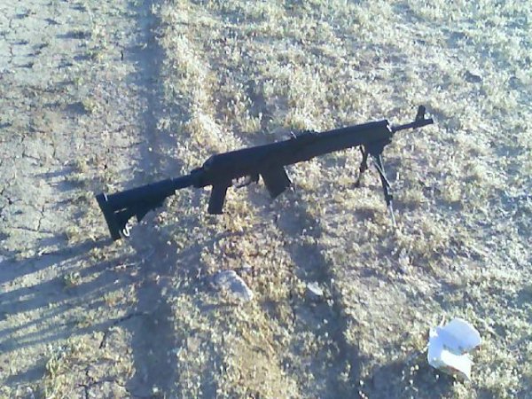 my rifles and me and my bofriend shooting