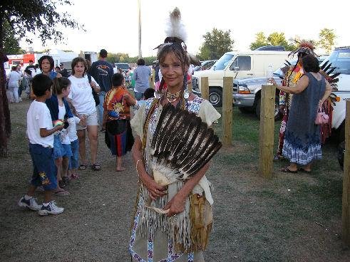 This is a native woman i know at the pow wow