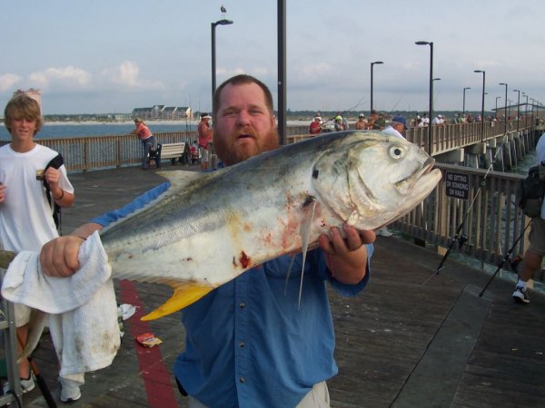 20#+, Jack Crevalle, caught on Gulf State Pier, 06/30