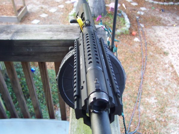 SKS vented handguard fits so well on S12 gas tube.