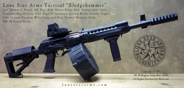 Lone Star Arms Sledge Hammer 20 Rd Drum   LSA Gallery