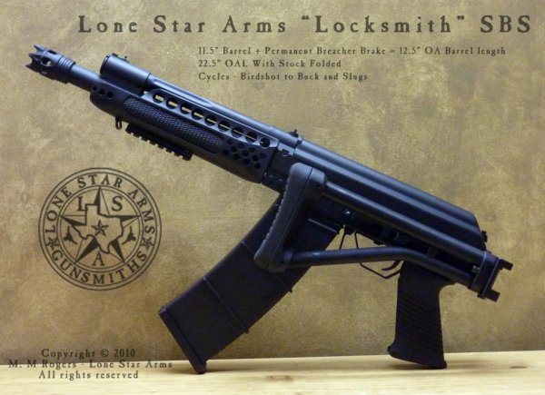 Lone Star Arms "Locksmith" SBS - LH view
