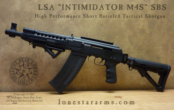 Lone Star Arms "Initimidator M4S" SBS Left Hand View