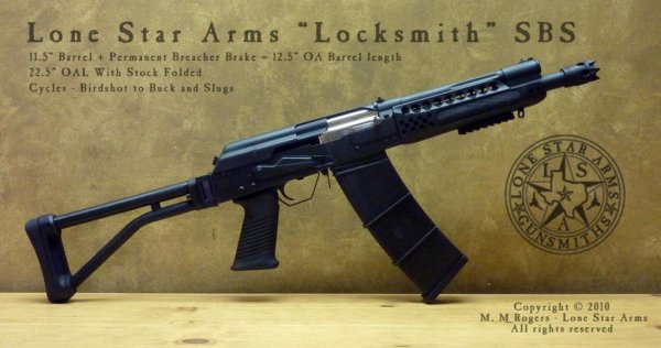 Lone Star Arms "Locksmith" SBS - Open Stock
