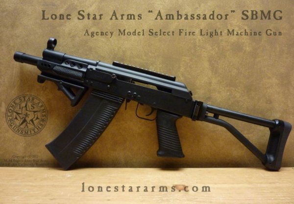 Lone Star Arms "Ambassador" SBMG LH View