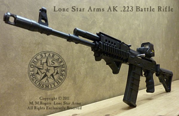 Lone Star Arms 223 BattleRifle LH Optic 3 4 Ad