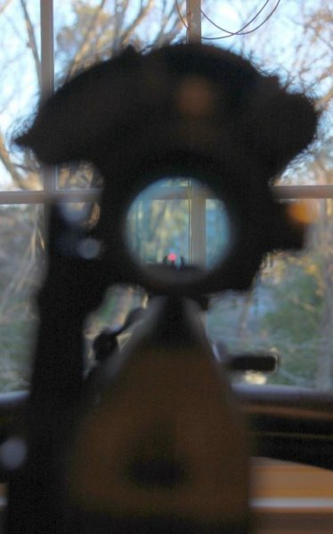 View through the Aimpoint CompC2 on hacked RW VOMZ