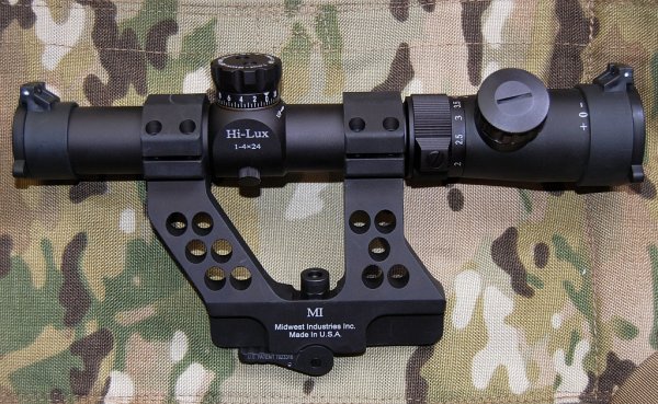 Leatherwood CMR 1-4x on MI 30 mm AK mount