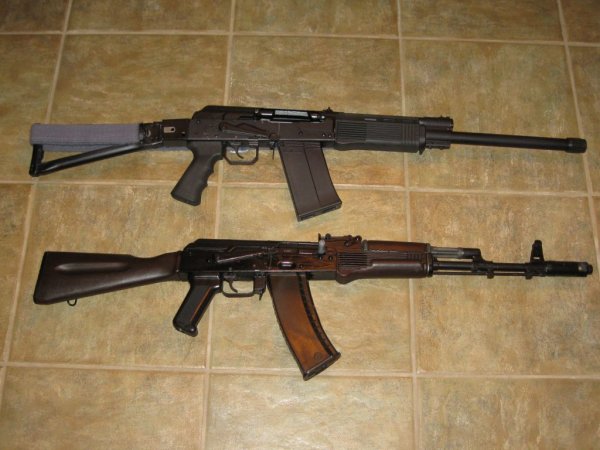 Mother Kalashnikov (AK 74) and Big Bear (S-12)