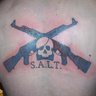 my tattoo (right after i got it done) ... salt is my nickname