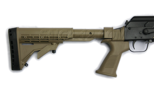 Saiga 12 Dark Earth Stock with recoil reduction system