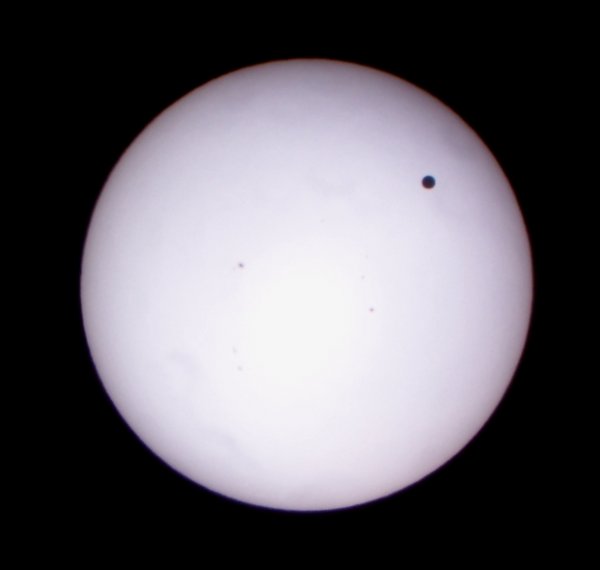 Venus at mid-transit.