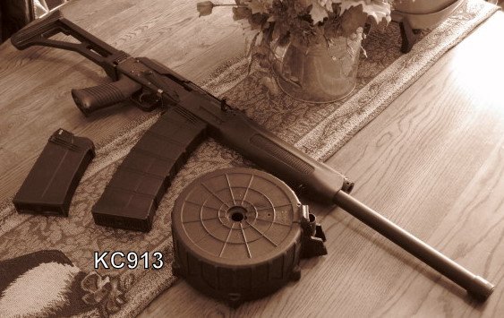 Saiga 12 with mods, parts and prices