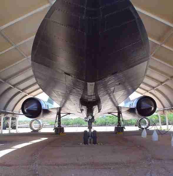 Up close under an SR-71