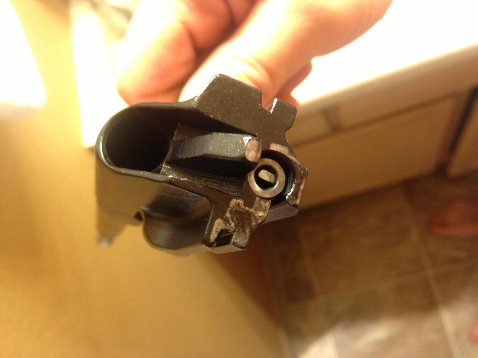 Is this normal wear on the rear trunnion? Saiga 7.62 X 39 forum