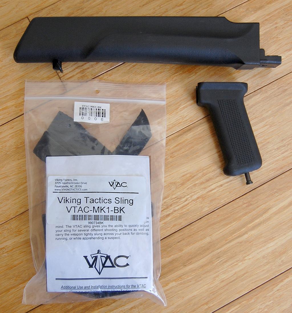 WTS SaigaOEM handguard, Tapco AK pistol grip, VTAC sling Firearm