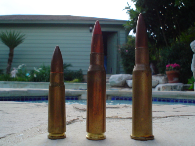 7.62x39, 7.62x51 NATO, 7.62x54R. a quick reference. 